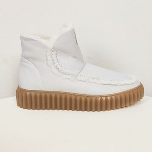 Voile Blanche Size 39 US 9 Ankle Fur Winter Boots Shearling Gray Snow Booties